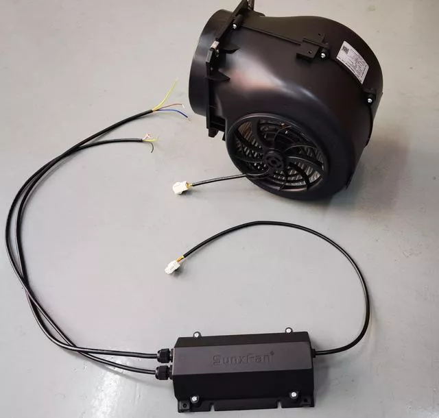 EC external rotor stepless speed regulation 146 double air inlet forward inclined centrifugal fan - Sunxfan