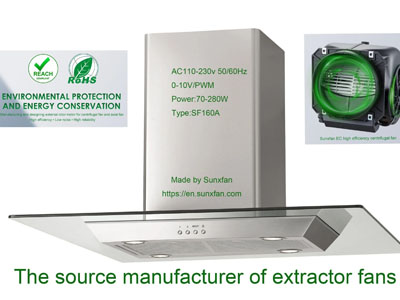 Ventilateur extracteur de cuisine: SF160D-E092B3 Seriers