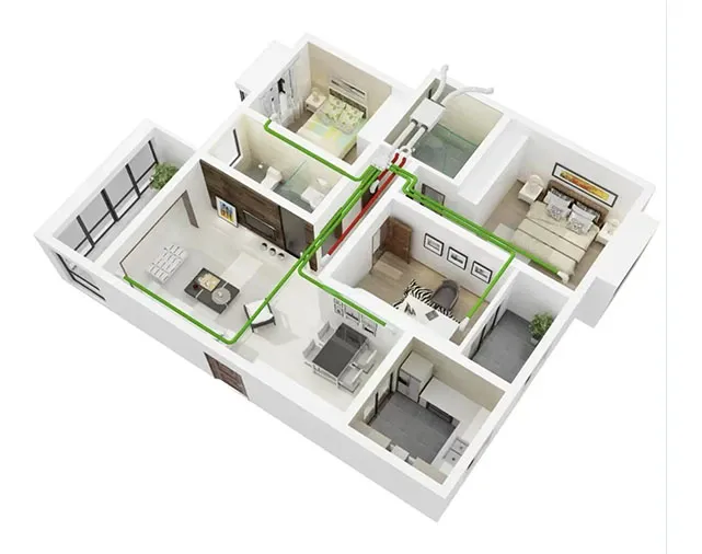 Applications du ventilateur centrifuge incurvé Backaward
