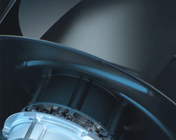 Caractéristique des ventilateurs centrifuges incurvés vers l'arrière